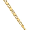 Deals ❤️ 14K Yellow Gold Double Link with Hearts Charm 8 Inch Bracelet by Belk & Co. ⭐