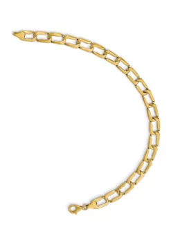 Wholesale 😉 Mens 14K Yellow Gold Polished Link Bracelet by Belk & Co. ❤️ -DealsBelk & Co. Store Belk 18081