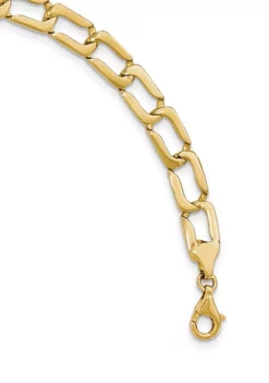 Wholesale 😉 Mens 14K Yellow Gold Polished Link Bracelet by Belk & Co. ❤️ -DealsBelk & Co. Store Belk 18082