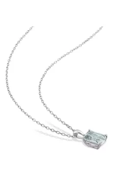 Deals 🔔 1.9 ct. t.g.w. Synthetic Spinel (Aquamarine) Solitaire Pendant with Chain in Sterling Silver by Belk & Co. 💯 -DealsBelk & Co. Store Belk 18122