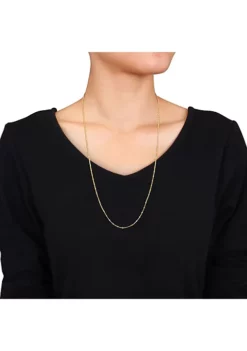 Hot Sale 😀 Double Curb Link Chain Necklace in 18k Yellow Gold Plated Sterling Silver, 24" by Belk & Co. ✔️ -DealsBelk & Co. Store Belk 18127