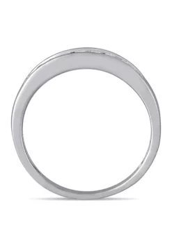 Buy ✔️ 1/4 ct. t.w. Diamond Anniversary Band in 14K White Gold by Belk & Co. 😀 -DealsBelk & Co. Store Belk 18139