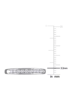 Buy ✔️ 1/4 ct. t.w. Diamond Anniversary Band in 14K White Gold by Belk & Co. 😀 -DealsBelk & Co. Store Belk 18141
