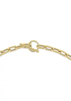 Hot Sale ✔️ 14KY TOGGLE PAPERCLIP BRACELET by Belk & Co. 🌟 -DealsBelk & Co. Store Belk 18145
