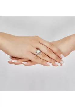 Coupon 🎁 Freashwater Pearl and White Topaz Set in Sterling Silver by Belk & Co. ⌛ -DealsBelk & Co. Store Belk 18167