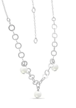 New 🤩 Freshwater Pearl Station Link Chain Necklace by Belk & Co. 🔔 -DealsBelk & Co. Store Belk 18176