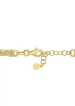 Top 10 ⭐ Multi-Strand Chain Bracelet in 18k Yellow Gold Plated Sterling Silver, 7.5" by Belk & Co. 🛒 -DealsBelk & Co. Store Belk 18196