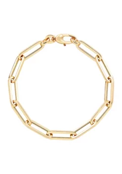 Top 10 🥰 Hollow Paper Clip Chain in 14K Yellow Gold by Belk & Co. 🧨