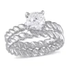 Buy 🔔 1 CT TW Diamond SolitaireTwisted Rope Bridal Set in 14k White Gold by Belk & Co. 🧨