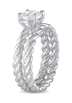Buy ๐ 1 CT TW Diamond SolitaireTwisted Rope Bridal Set in 14k White Gold by Belk & Co. ๐งจ 8 Buy ๐ 1 CT TW Diamond SolitaireTwisted Rope Bridal Set in 14k White Gold by Belk & Co. ๐งจ -DealsBelk & Co. Store Belk 18275
