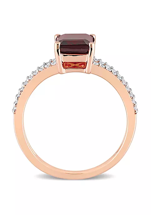 Coupon ๐ 2.13 ct. t.g.w. Garnet and 1/5 ct. t.w. Diamond Split Shank Ring in 14K Rose Gold by Belk & Co. ๐คฉ 5 Coupon ๐ 2.13 ct. t.g.w. Garnet and 1/5 ct. t.w. Diamond Split Shank Ring in 14K Rose Gold by Belk & Co. ๐คฉ - Image 5