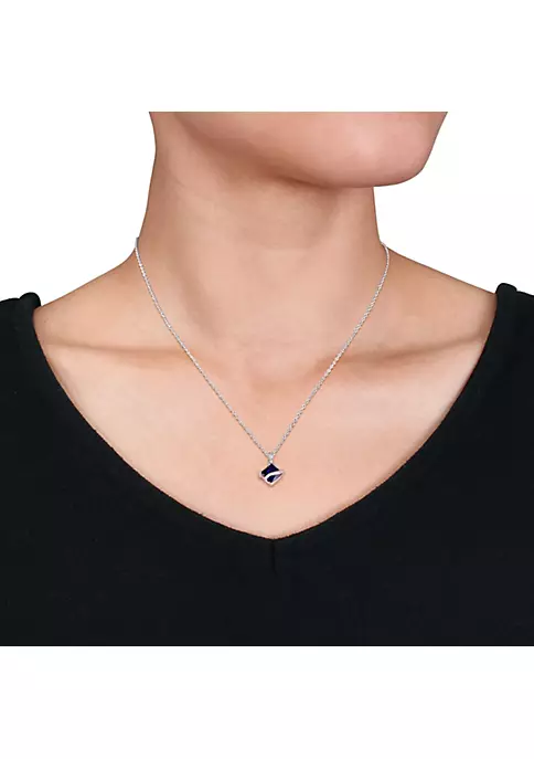 Brand new ๐ Lab Created 2-Piece Set of 4 ct. t.g.w. Created Blue Sapphire Wave Stud Earrings and Pendant with Chain in Sterling Silver by Belk & Co. ๐คฉ 2 Brand new ๐ Lab Created 2-Piece Set of 4 ct. t.g.w. Created Blue Sapphire Wave Stud Earrings and Pendant with Chain in Sterling Silver by Belk & Co. ๐คฉ - Image 2
