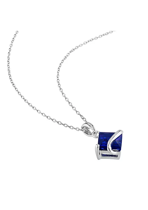 Brand new ๐ Lab Created 2-Piece Set of 4 ct. t.g.w. Created Blue Sapphire Wave Stud Earrings and Pendant with Chain in Sterling Silver by Belk & Co. ๐คฉ 5 Brand new ๐ Lab Created 2-Piece Set of 4 ct. t.g.w. Created Blue Sapphire Wave Stud Earrings and Pendant with Chain in Sterling Silver by Belk & Co. ๐คฉ - Image 5