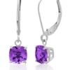 Brand new 🎁 10k White Gold Amethyst Earrings by Belk & Co. 🛒