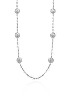 Cheap 💯 Sterling Silver Tin Cup Station Necklace by Belk & Co. ⭐