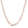Flash Sale 😉 18k Rose Gold Plated Sterling Silver 3.5mm Paperclip Chain Necklace by Belk & Co. ⭐