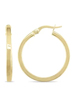 Budget 🛒 Hoop Earrings in 10k Yellow Gold by Belk & Co. ⭐