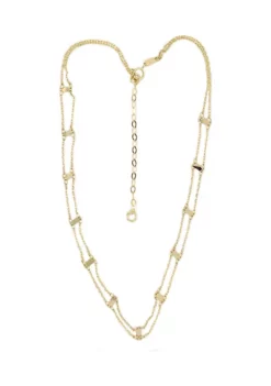 Budget ⭐ Bar Station Necklace in 14K Yellow Gold by Belk & Co. ✨