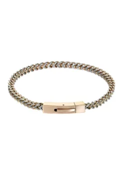 Cheap 🎁 Stainless Steel 4 Millimeter Foxtail Chain Bracelet with Two-Tone Gold Tone Ion Plating and Push Lock, 9 Inch by Belk & Co. 😍 -DealsBelk & Co. Store Belk 18525