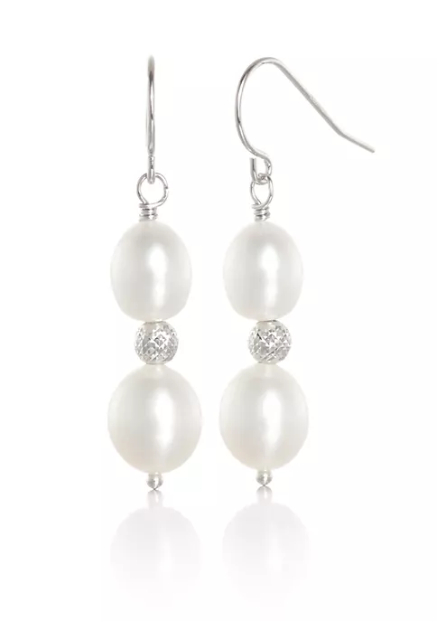 Cheap ๐ Freshwater Pearl Drop Earrings in Sterling Silver by Belk & Co. ๐ 1 Cheap ๐ Freshwater Pearl Drop Earrings in Sterling Silver by Belk & Co. ๐