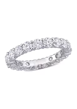 Best reviews of 🥰 3.25 ct. t.w. Lab Created Moissanite Eternity Ring in 10K White Gold by Belk & Co. 🎉