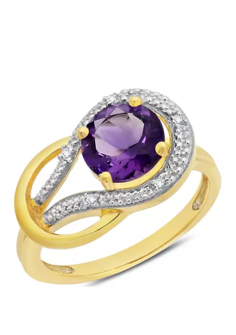 Best deal ๐ 10K Yellow Gold Amethyst and Diamond Accent Ring by Belk & Co. ๐ฅฐ 1 Best deal ๐ 10K Yellow Gold Amethyst and Diamond Accent Ring by Belk & Co. ๐ฅฐ