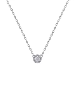 Best reviews of 💯 1/10 ct. t.w. Diamond Accent Solitaire Necklace in 14K White Gold by Belk & Co. 👍 -DealsBelk & Co. Store Belk 18570