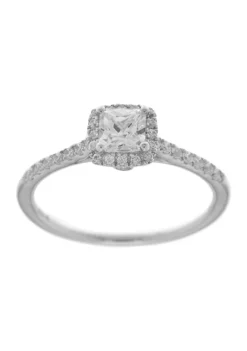 Budget 🧨 1 ct. t.w. Diamond Engagement Ring in 14K White Gold by Belk & Co. ✨