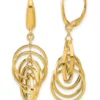 Flash Sale 🥰 14K Yellow Gold Polished Circles Dangle Earrings by Belk & Co. ⭐