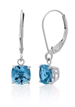 Best Sale ✔️ 10k White Gold London Blue Topaz Earrings by Belk & Co. 😉 -DealsBelk & Co. Store Belk 18608