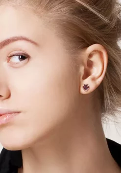 Best reviews of 🎉 2.8 CT TGW Garnet Heart Stud Earrings in 14k Rose Gold by Belk & Co. 👏 -DealsBelk & Co. Store Belk 18676