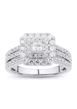 Buy 😉 1 ct. t.w. Diamond Engagement Ring in 10K White Gold by Belk & Co. 🔥 -DealsBelk & Co. Store Belk 1869