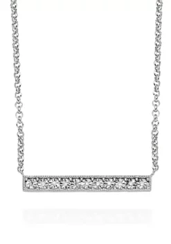 Budget ⌛ 0.04 ct. t.w. Diamond Bar Pendant in Sterling Silver by Belk & Co. 💯 3 Budget ⌛ 0.04 ct. t.w. Diamond Bar Pendant in Sterling Silver by Belk & Co. 💯 -DealsBelk & Co. Store Belk 1871