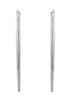 Deals 🤩 Graduated Oval Hoop Earrings in Sterling Silver by Belk & Co. 👏