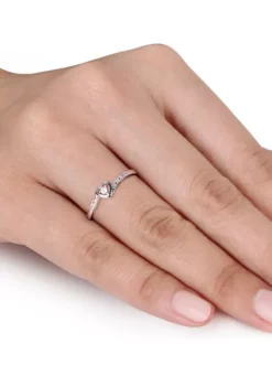 Flash Sale ✨ Diamond Heart Ring In Sterling Silver by Belk & Co. 🎁 -DealsBelk & Co. Store Belk 18785