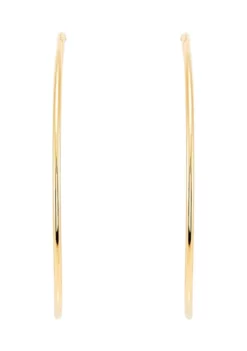 Cheapest 🔔 2x25MM Endless Round Tube Hoop Earrings in Sterling Silver by Belk & Co. 🥰