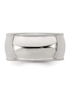 Buy ✔️ Sterling Silver 9 Millimeter Half Round Milgrain Band by Belk & Co. ✨ -DealsBelk & Co. Store Belk 18799