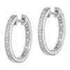 Hot Sale 🧨 1/10 ct. t.w. Diamond Earrings in Rhodium Plated Sterling Silver by Belk & Co. 😀