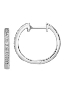 Hot Sale 🧨 1/10 ct. t.w. Diamond Earrings in Rhodium Plated Sterling Silver by Belk & Co. 😀 -DealsBelk & Co. Store Belk 18831