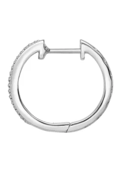 Hot Sale 🧨 1/10 ct. t.w. Diamond Earrings in Rhodium Plated Sterling Silver by Belk & Co. 😀 -DealsBelk & Co. Store Belk 18832