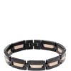 Budget 😍 Stainless Steel Bracelet with Black & Rose IP Plating by Belk & Co. 🔥