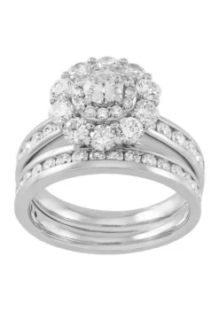 Hot Sale 🎉 2.5 ct. t.w. Diamond Bridal Ring Set in 10K White Gold by Belk & Co. ✔️ -DealsBelk & Co. Store Belk 18861