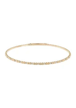 Discount ⭐ 1/4 ct. t.w. Diamond Bangle Bracelet in 14K Yellow Gold by Belk & Co. ⌛ -DealsBelk & Co. Store Belk 18867