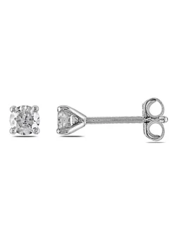 Cheap ✔️ 1/3 ct. t.w. Diamond Stud Earrings in 14K White Gold by Belk & Co. ⌛ -DealsBelk & Co. Store Belk 18876