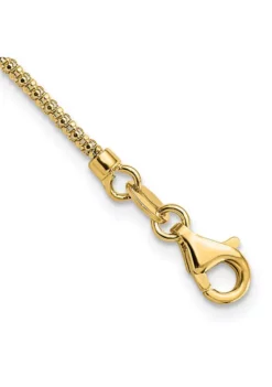 Flash Sale 😀 14K Yellow Gold Polished and Textured Fancy Necklace by Belk & Co. ✔️ -DealsBelk & Co. Store Belk 18939