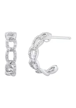 New ⭐ 1/4 ct. t.w. Diamond Earrings in Sterling Silver by Belk & Co. 👍