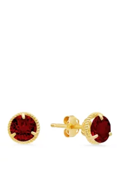 New 💯 2 ct. t.w. Garnet Stud Earrings by Belk & Co. 👍 -DealsBelk & Co. Store Belk 18958