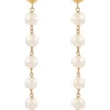 Deals ✨ Fresh Water Pearl Beaded Drop Earrings in 10k Yellow Gold by Belk & Co. 🔥