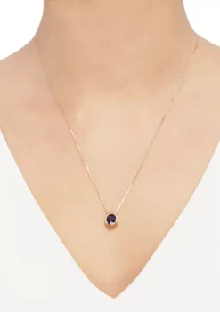 Best Pirce 😍 1.21 ct. t.w. Amethyst Necklace in 10K Yellow Gold by Belk & Co. 🧨 -DealsBelk & Co. Store Belk 19068