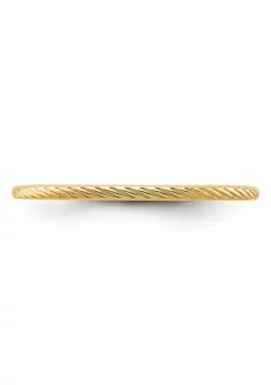 Best deal 🔥 14K Gold 1.2mm Twisted Wire Pattern Stackable Band by Belk & Co. 🤩 -DealsBelk & Co. Store Belk 19080